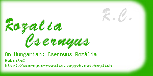 rozalia csernyus business card